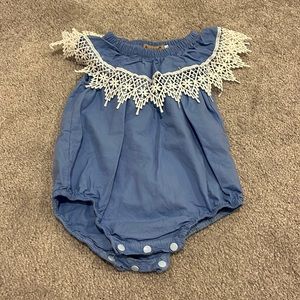 Baby Dressy Romper One Piece Outfit (Size 12-18M)